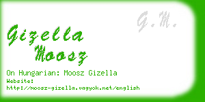 gizella moosz business card